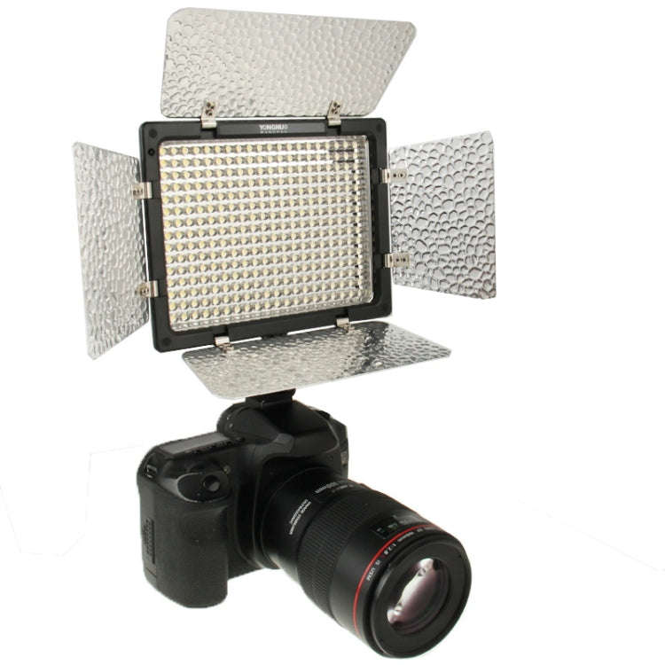 YONGNUO 300 LEDs Pro LED Studio Video Light for Canon / Nikon / Sony Camcorder DSLR (YN300)(Black)