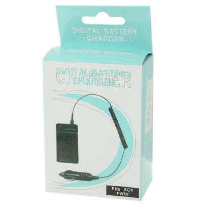 Digital Camera Battery Car Charger for Sony FW50(Black)