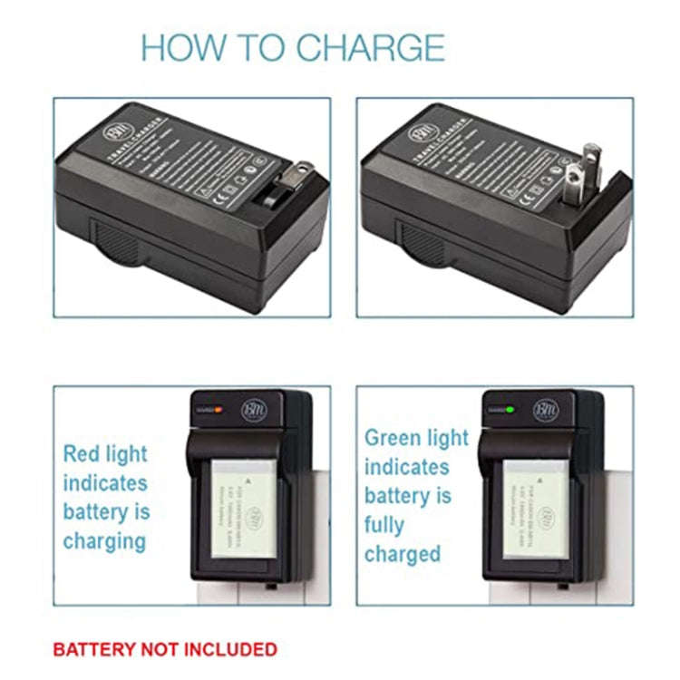 Digital Camera Battery Charger for Panasonic 20E(Black)