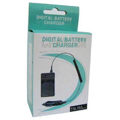 Digital Camera Battery Charger for OLYMPUS Li-10B/ Li-12B/ DBL10(Black)