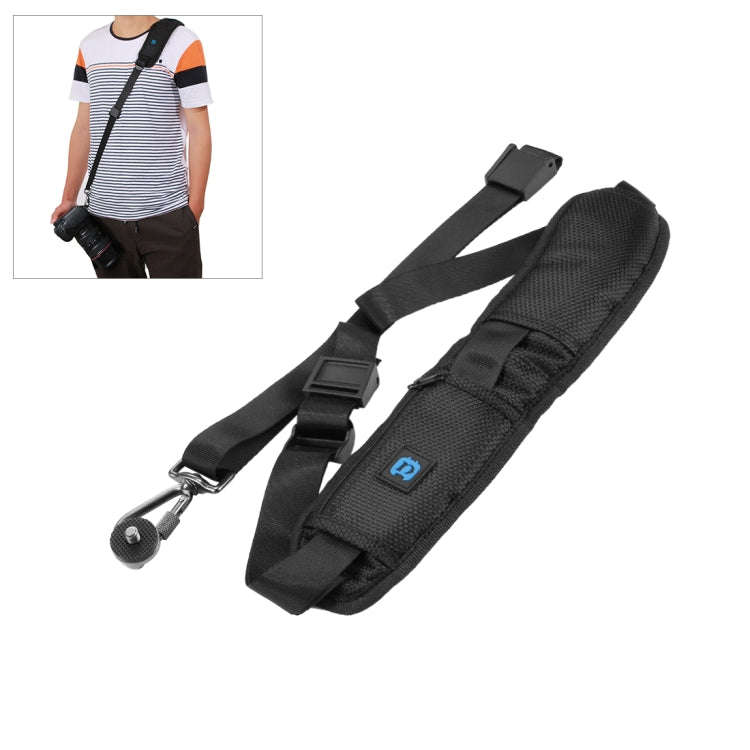 Quick Release Anti-Slip Soft Pad Nylon Single Shoulder Camera Strap with Metal Hook for SLR / DSL...