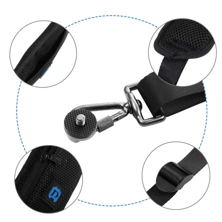 Quick Release Anti-Slip Soft Pad Nylon Single Shoulder Camera Strap with Metal Hook for SLR / DSL...