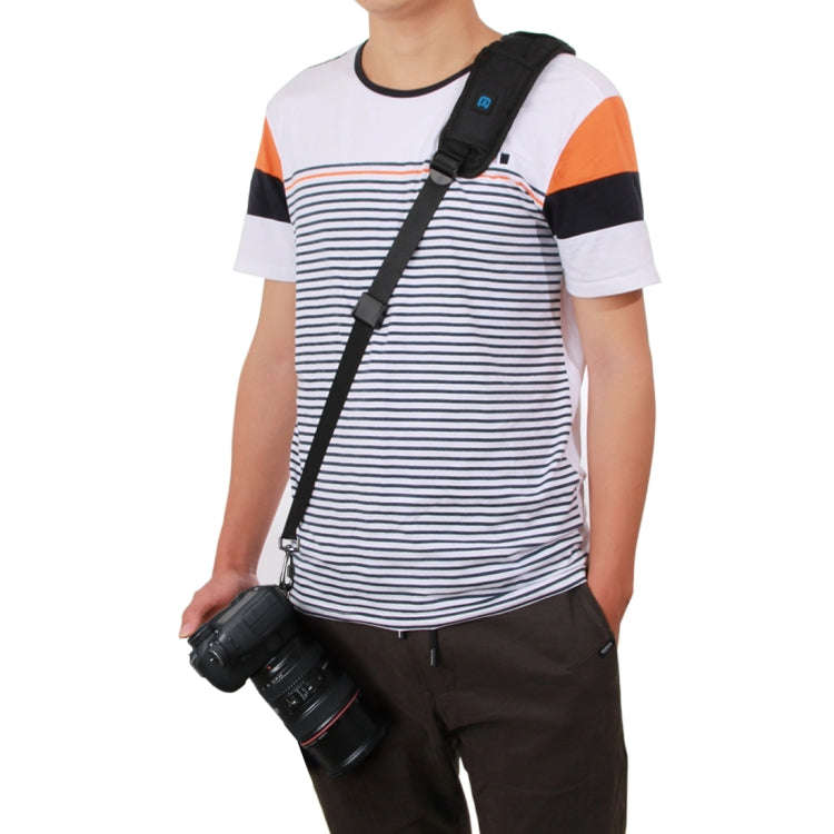 Quick Release Anti-Slip Soft Pad Nylon Single Shoulder Camera Strap with Metal Hook for SLR / DSL...