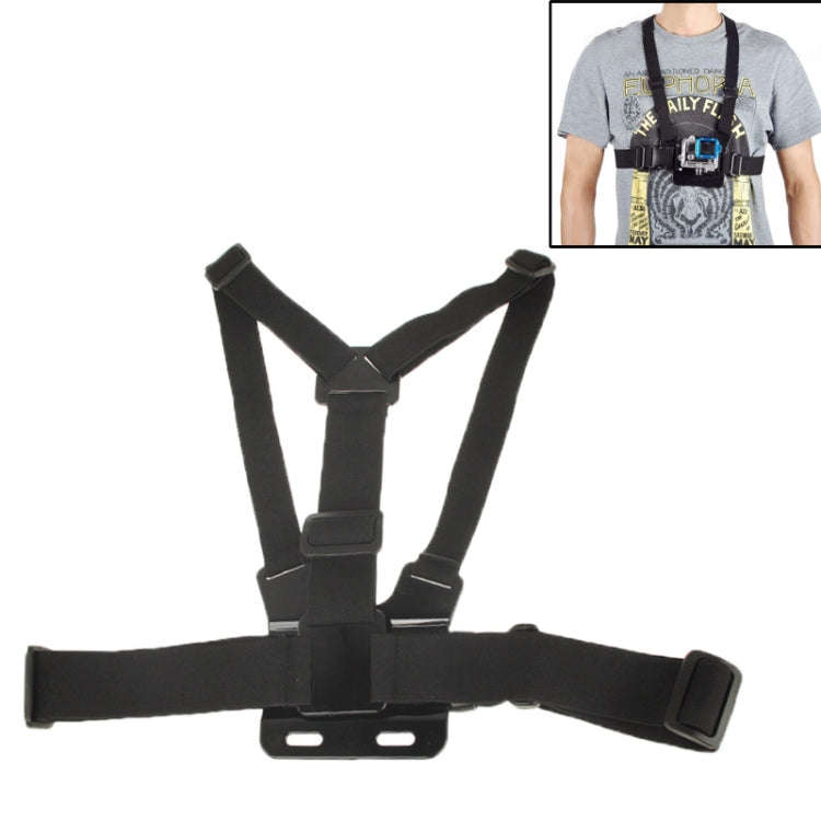 Extreme Sport Front Chest Elastic Belt Shoulder Strap Mount Holder for GoPro, Insta360, DJI and O...