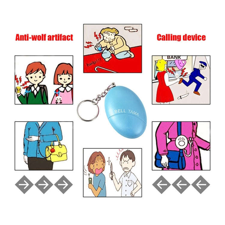 XD-FDQ Football Personal Alarm Safety Keychain(Light Blue)