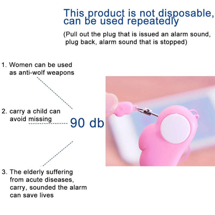 Angel Wing Anti-rape Device Personal Alarm, Self-defense Defend Wolf, Mini Alarm with 90dB Alarm ...