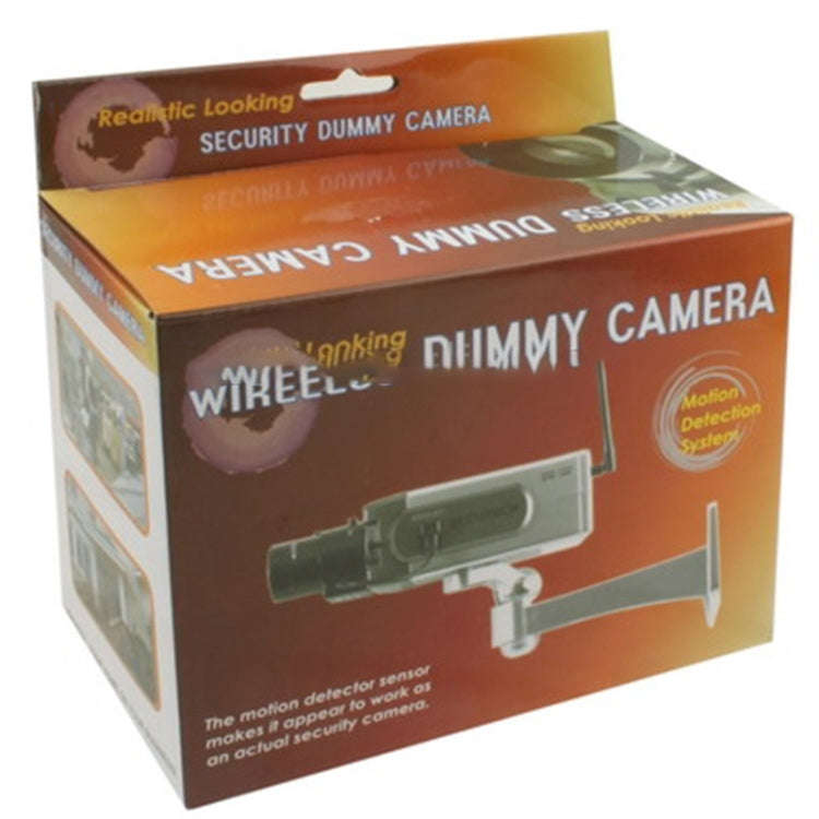 Fake Dummy Wireless Surveillance IR LED Security Camera with 45 Rotation(Silver)