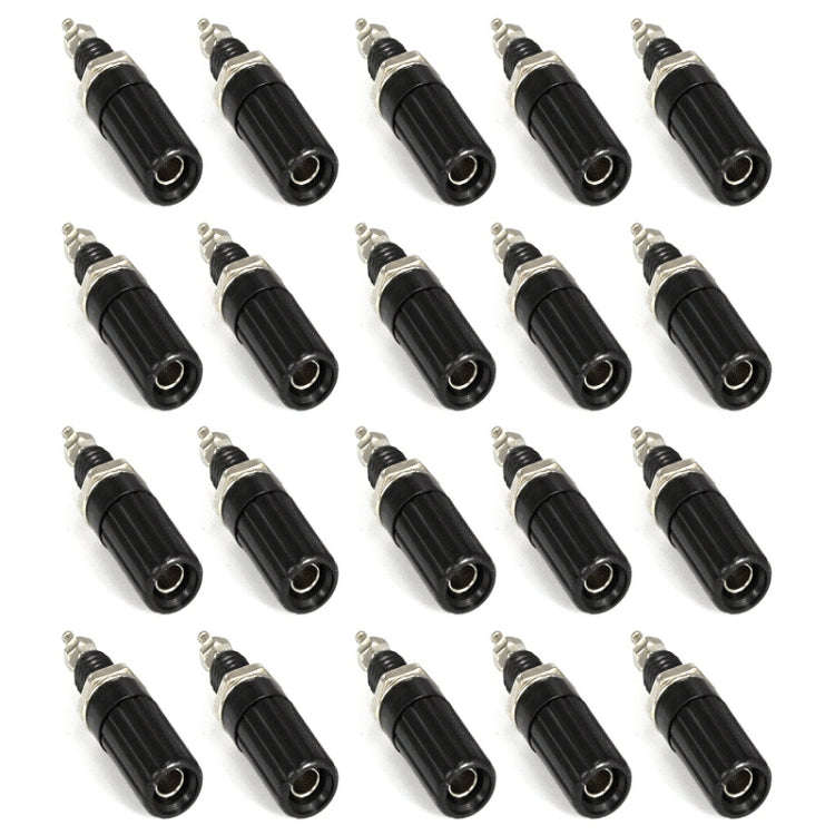 20 in 14mm DIY Binding Post Terminals, M3x45(Black)
