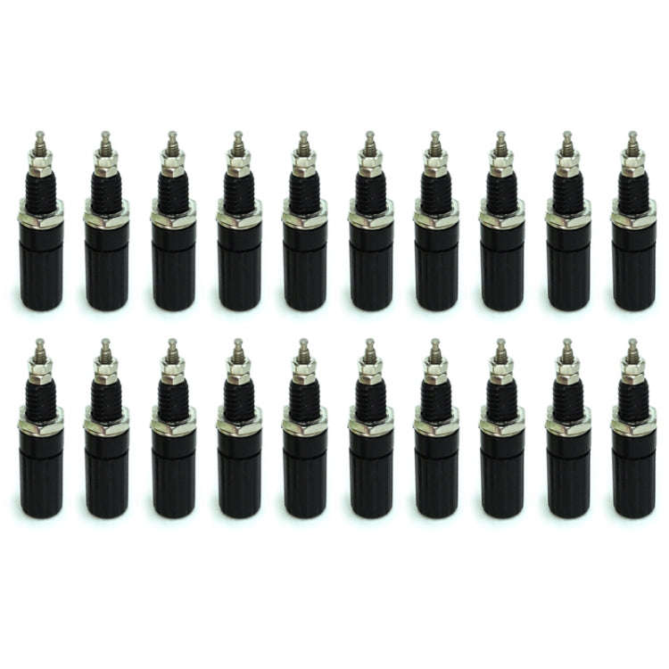 20 in 14mm DIY Binding Post Terminals, M3x45(Black)