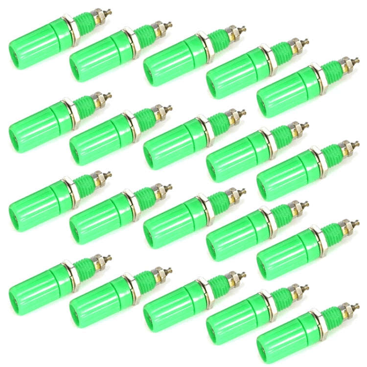 20 in 14mm DIY Binding Post Terminals, M3x45(Green)