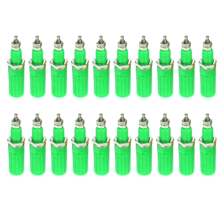 20 in 14mm DIY Binding Post Terminals, M3x45(Green)
