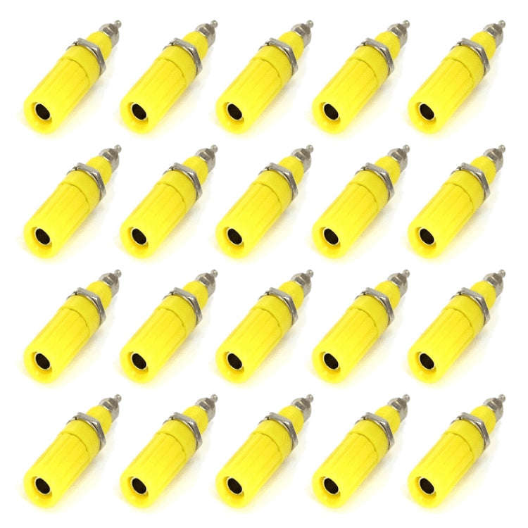 20 in 14mm DIY Binding Post Terminals, M3x45(Yellow)