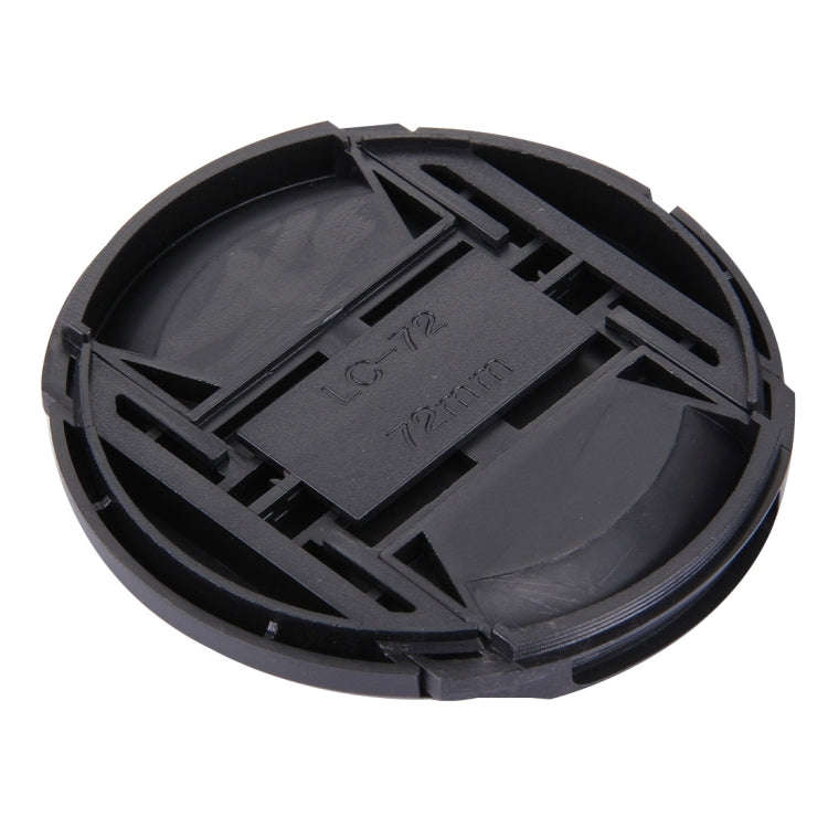 72mm Center Pinch Camera Lens Cap(Black)