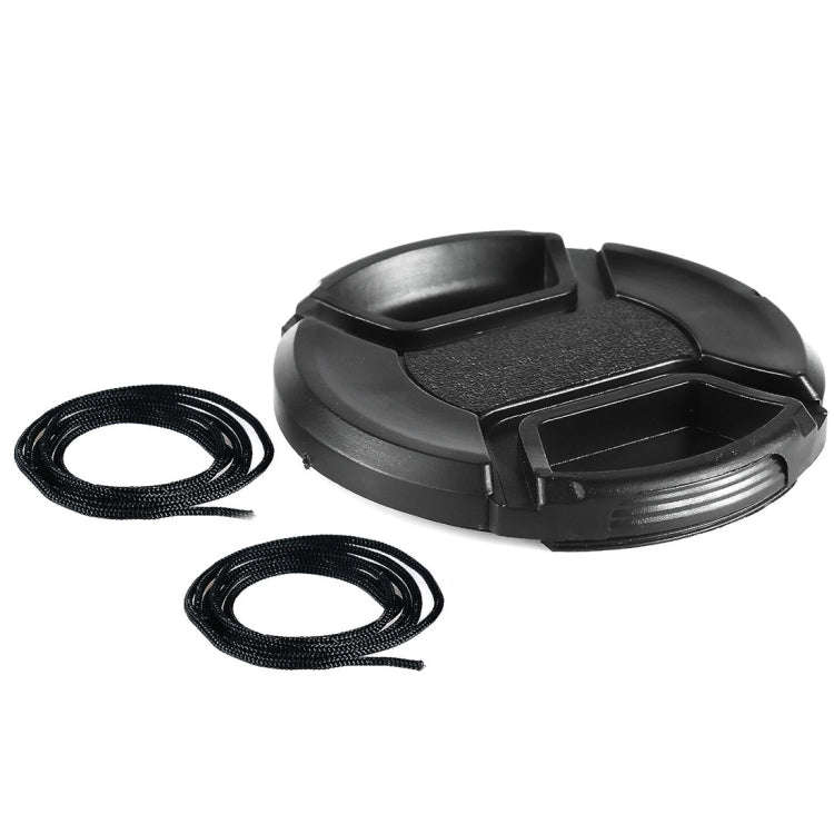72mm Center Pinch Camera Lens Cap(Black)