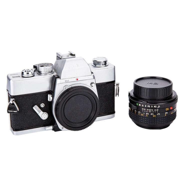 Camera Body Cover & Rear Lens Cap for Minolta MD(Black)