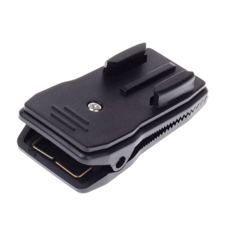 360 Degree Rotation J Shape Backpack Hat Clip Fast Clamp Mount for Xiaomi Yi Sport Camera(XM17)