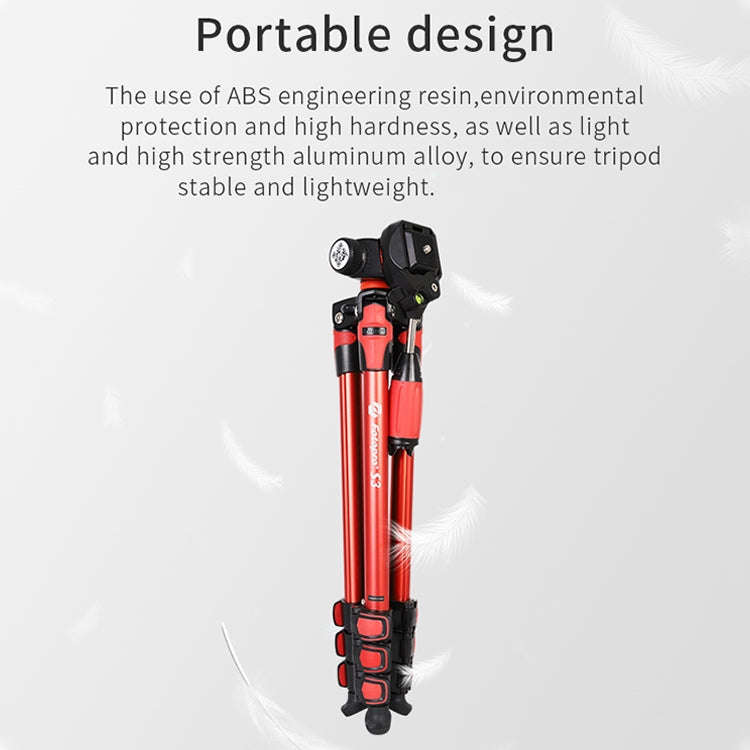 Fotopro S3 4-Section Folding Aluminum Legs Tripod PTZ Stand for SLR / Micro-SLR / Digital Cameras...