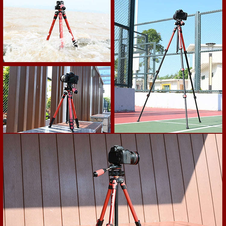 Fotopro S3 4-Section Folding Aluminum Legs Tripod PTZ Stand for SLR / Micro-SLR / Digital Cameras...