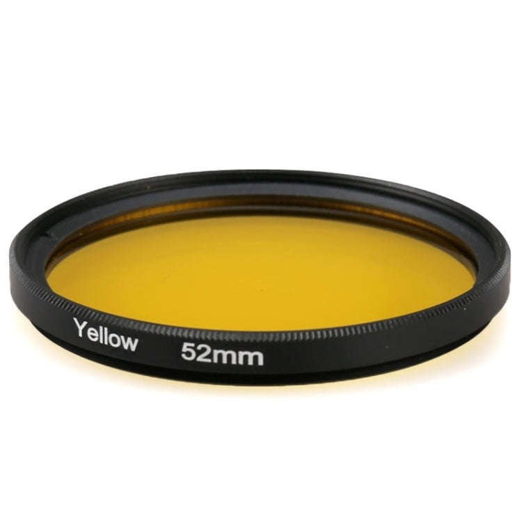 52mm Round Circle Color UV Lens Filter for GoPro HERO 4 / 3+(Yellow)
