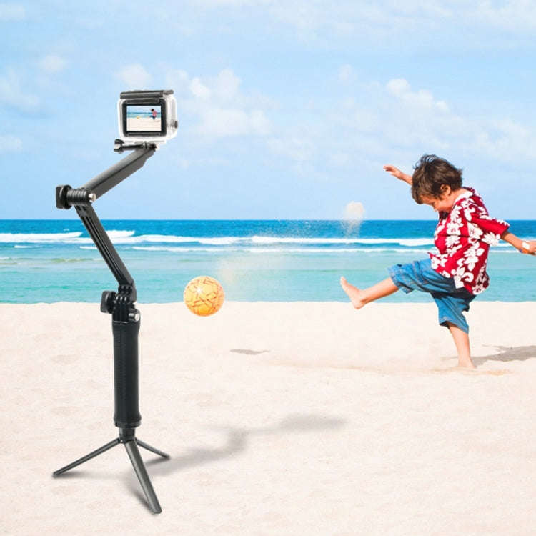 3-Way Monopod + Tripod + Grip Super Portable Magic Mount Selfie Stick for GoPro Hero12 Black / He...