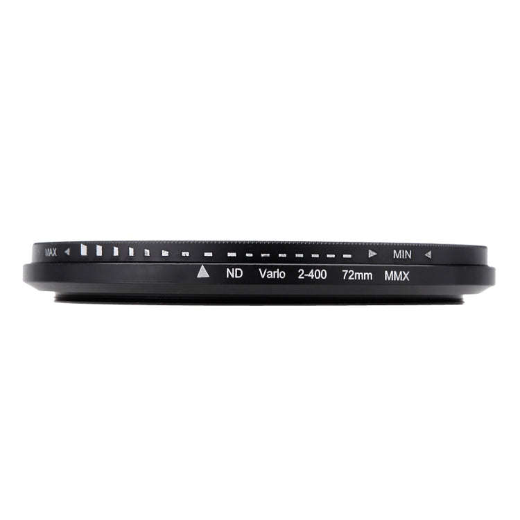 72mm ND Fader Neutral Density Adjustable Variable Filter ND 2 to ND 400 Filter(Black)