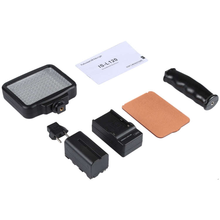 LED-5009 120 LED Video Light with Soft Sheets & a Yellow Filters and 7.4V 4400mAh Sony NP-F770/75...