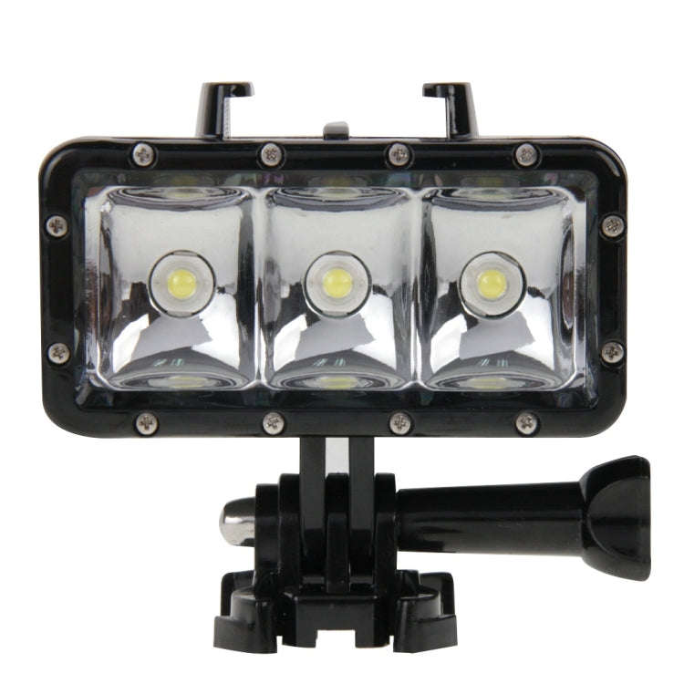 30M Waterproof Video Light 3 Modes Flashlight with Base Mount & Screw for GoPro, Insta360, DJI an...