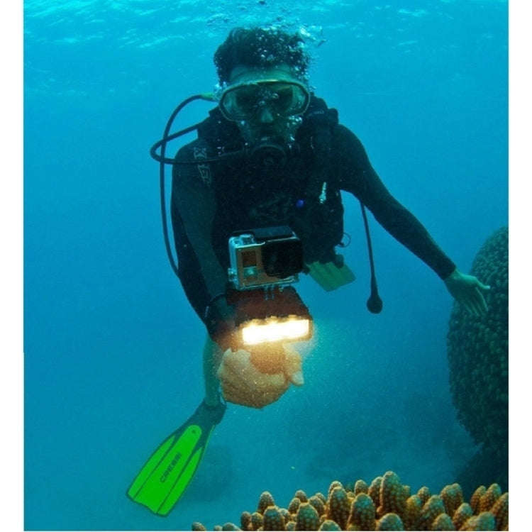 30M Waterproof Video Light 3 Modes Flashlight with Base Mount & Screw for GoPro, Insta360, DJI an...