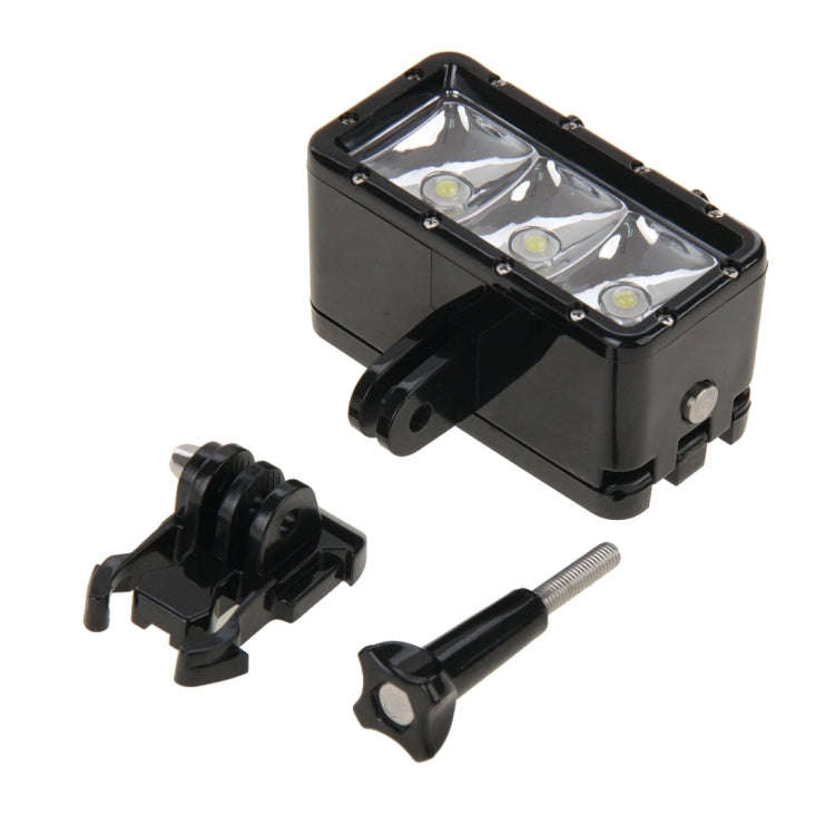30M Waterproof Video Light 3 Modes Flashlight with Base Mount & Screw for GoPro, Insta360, DJI an...
