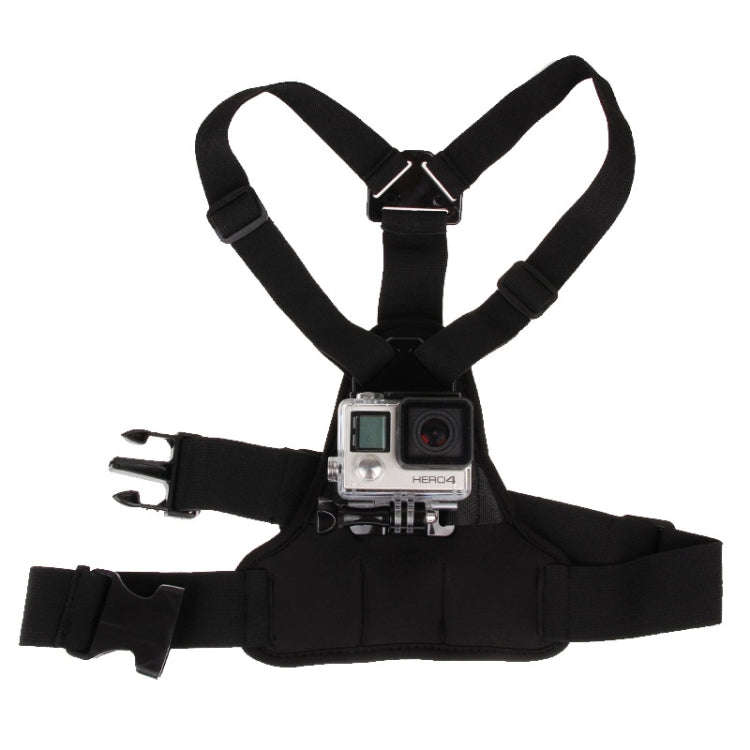 GP26-D Special Sports Shoulders DV Chest Belt for GoPro, Insta360, DJI and Other Action Cameras(B...