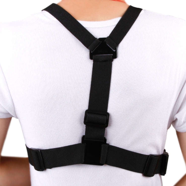 GP26-D Special Sports Shoulders DV Chest Belt for GoPro, Insta360, DJI and Other Action Cameras(B...