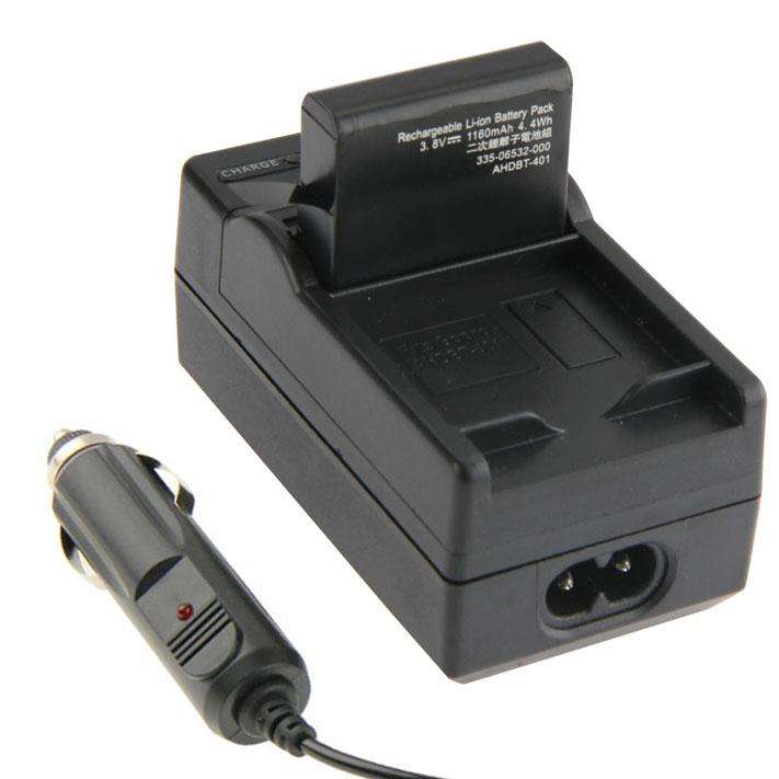 Digital Camera Battery Car Charger for GoPro HERO4 AHDBT-401