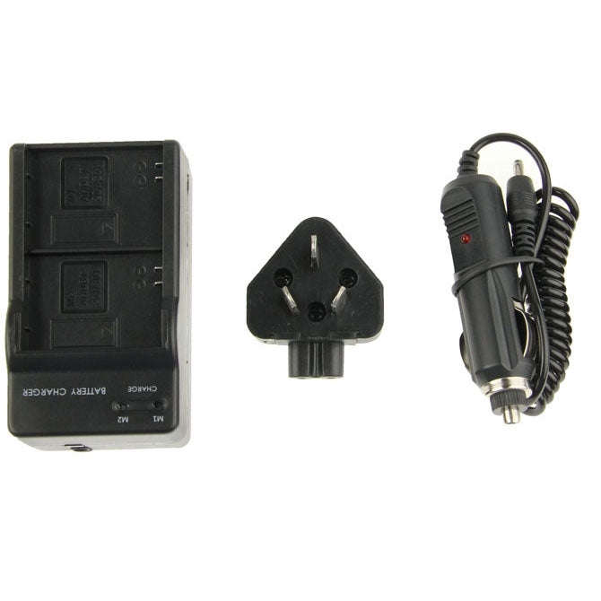 3 in 1 Digital Camera Dual Battery Car Charger for GoPro HERO3+ / 3  AHDBT-201 / AHDBT-301
