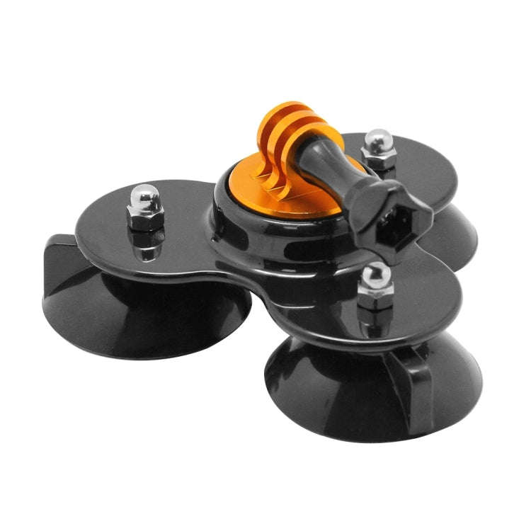 Triangle Direction Suction Cup Mount with Tripod Mount + Handle Screw for GoPro, Insta360, DJI an...
