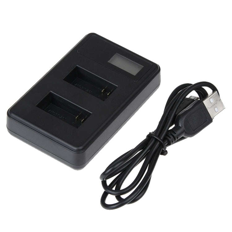 GP158-B LCD Screen Dual Batteries Charger for GoPro HERO3+ /3 (AHDBT-301, AHDBT-302), Displays Ch...