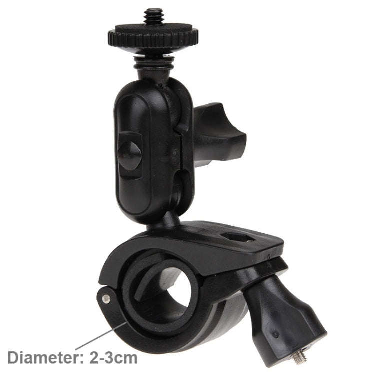 360 Degrees Rotation Bicycle Motorcycle Holder Handlebar Mount with Screw & Tripod Adapter for PU...