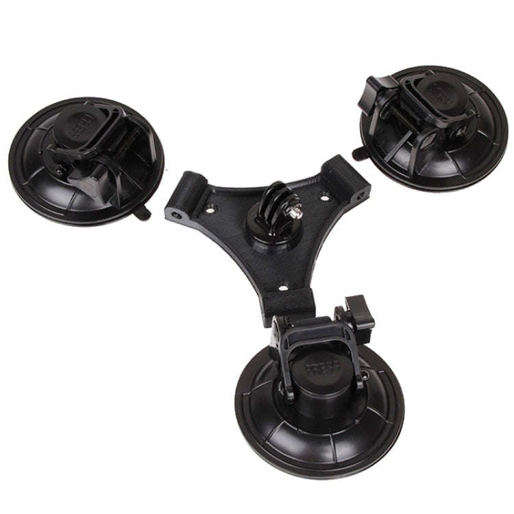 XM70-B Triangle Direction Suction Cup Mount with Hexagonal Screwdriver for GoPro, Insta360, DJI a...