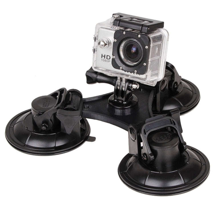 XM70-B Triangle Direction Suction Cup Mount with Hexagonal Screwdriver for GoPro, Insta360, DJI a...