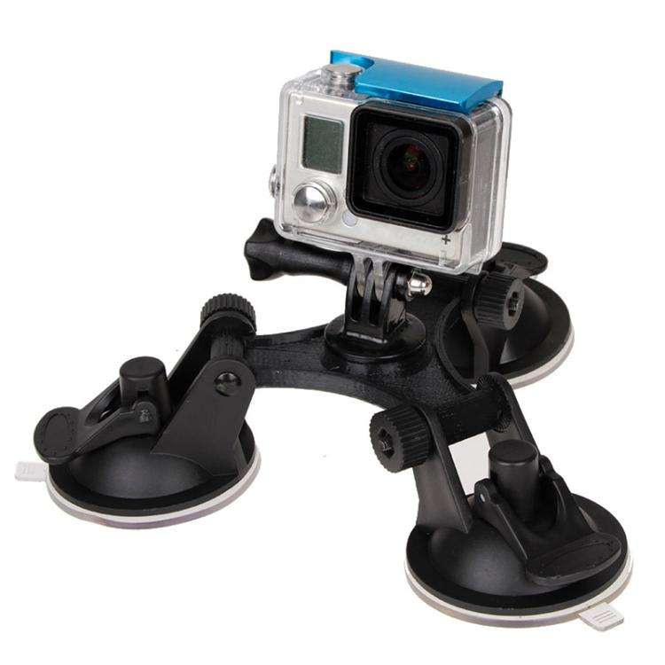 Triangle Direction Suction Cup Mount with Hexagonal Screwdriver for GoPro, Insta360, DJI and Othe...