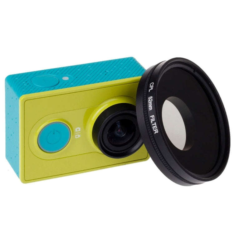 52mm CPL Filter Circular Polarizer Lens Filter with Cap for Xiaomi Xiaoyi 4K+ / 4K, Xiaoyi Lite, ...