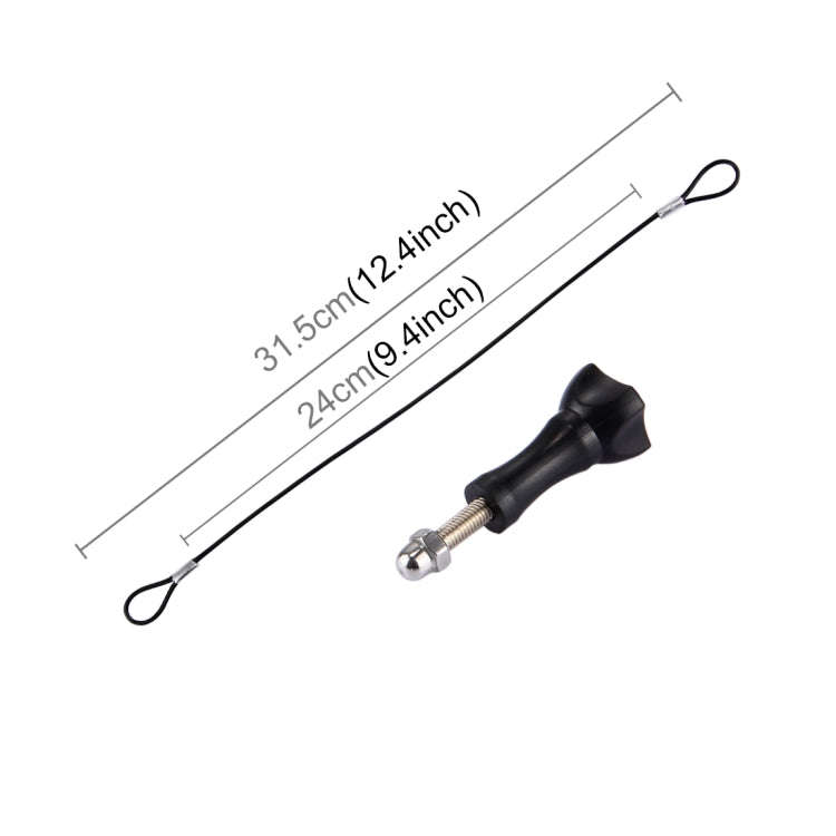 Stainless Steel Lanyard / Tether with Screw for GoPro HERO11 Black/HERO10 Black / HERO9 Black /HE...