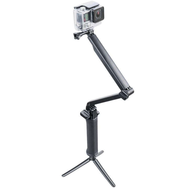 3-Way Multi Function Extendable Monopod Tripod Folding Rotating Arm Camera Handle for GoPro, Inst...