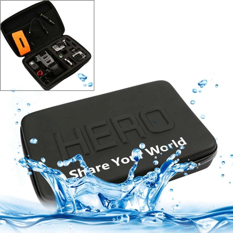 Shockproof Waterproof Portable Travel Case for GoPro, Insta360, DJI and Other Action Cameras Acce...
