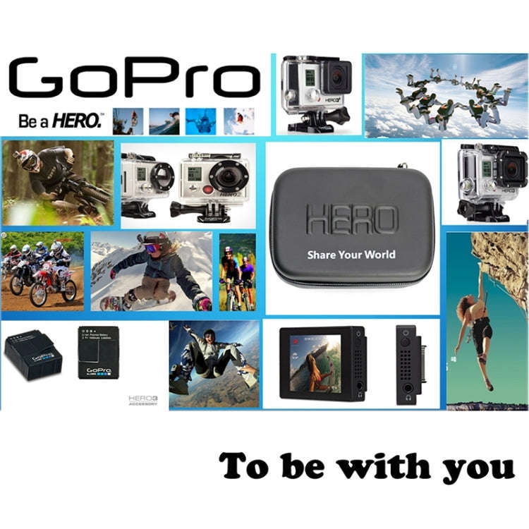 Shockproof Waterproof Portable Travel Case for GoPro, Insta360, DJI and Other Action Cameras Acce...