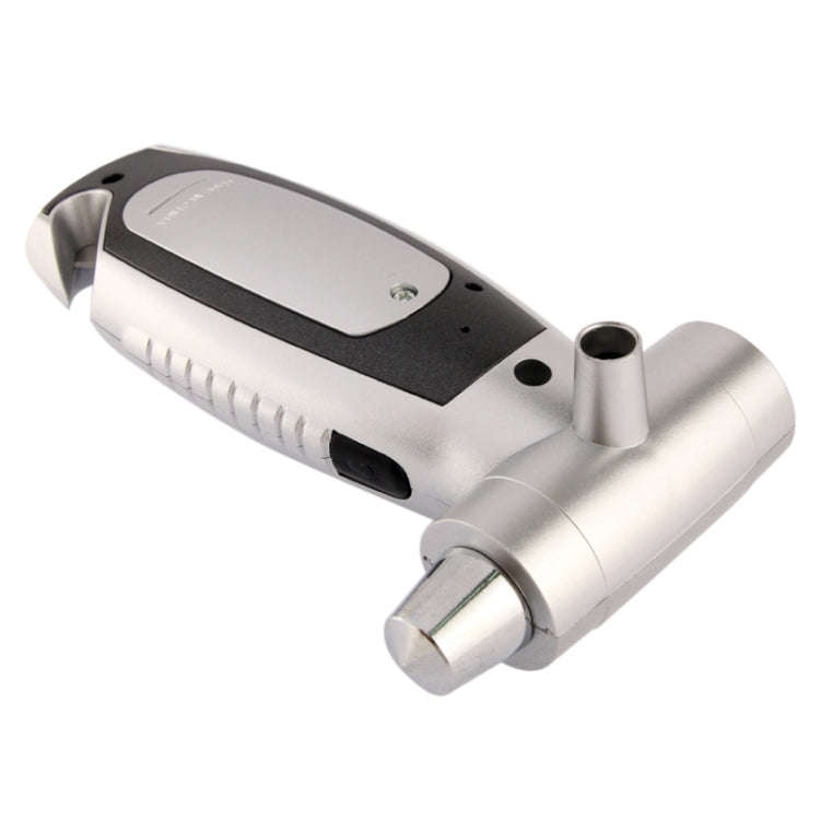 4 in 1 (Digital Tire Gauge + Flashlight + Emergency Hammer + Emergency Seat Belt Cutter) Emergenc...
