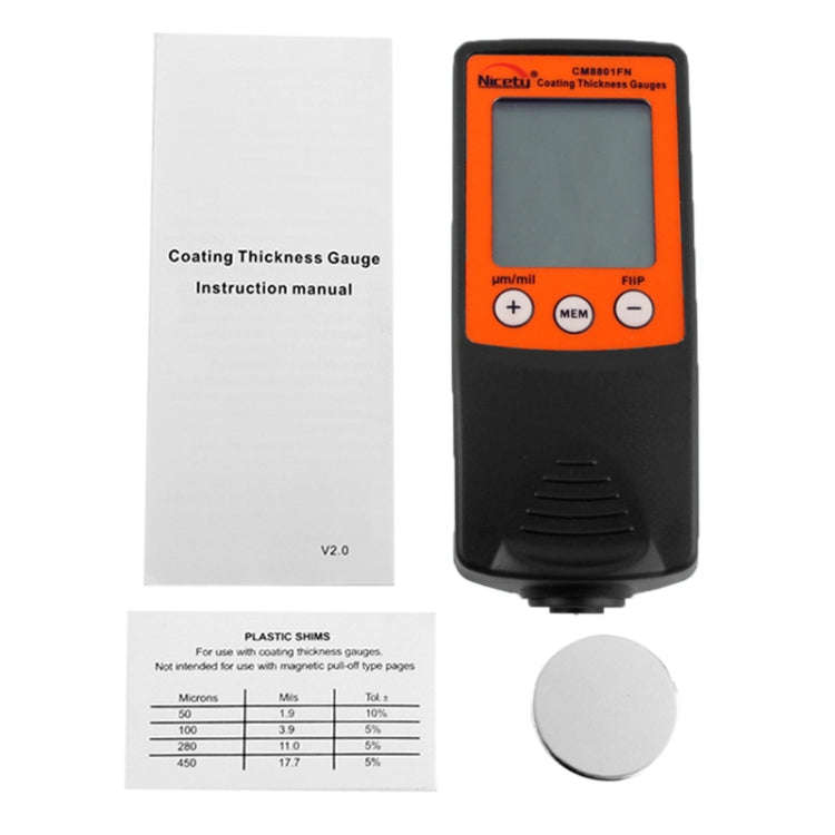 NICETY Coating Thickness Gauge for Measurement of Non-magnetic Coatings on Ferromagnetic Substrat...
