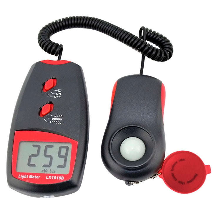 Digital Light Meter, Measuring Range: 1-100000 Lux(Red)