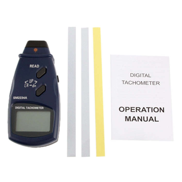 Digital Laser Photo Tachometer Non Contact RPM Tach (SM2234A)