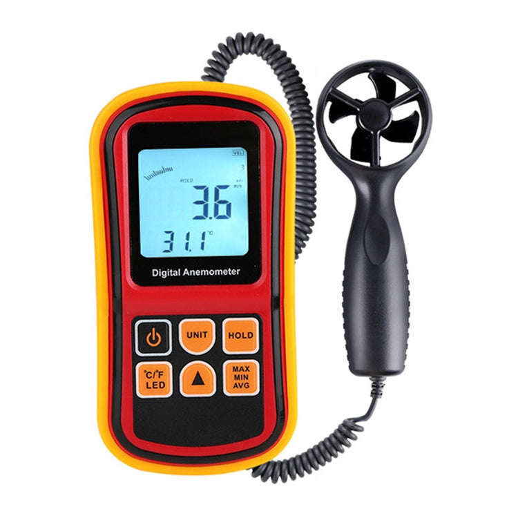 Digital Anemometer (Measurement items: Air Velocity, Air Temperature)(Red)