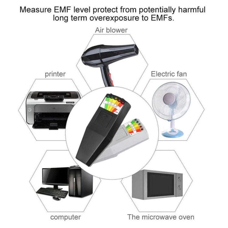 5-LED Electromagnetic Radiation Detector EMF Meter Tester